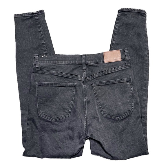 Madewell Women’s High Riser Skinny Leg Black Denim Classic Retro Vintage Jeans - Picture 9 of 16